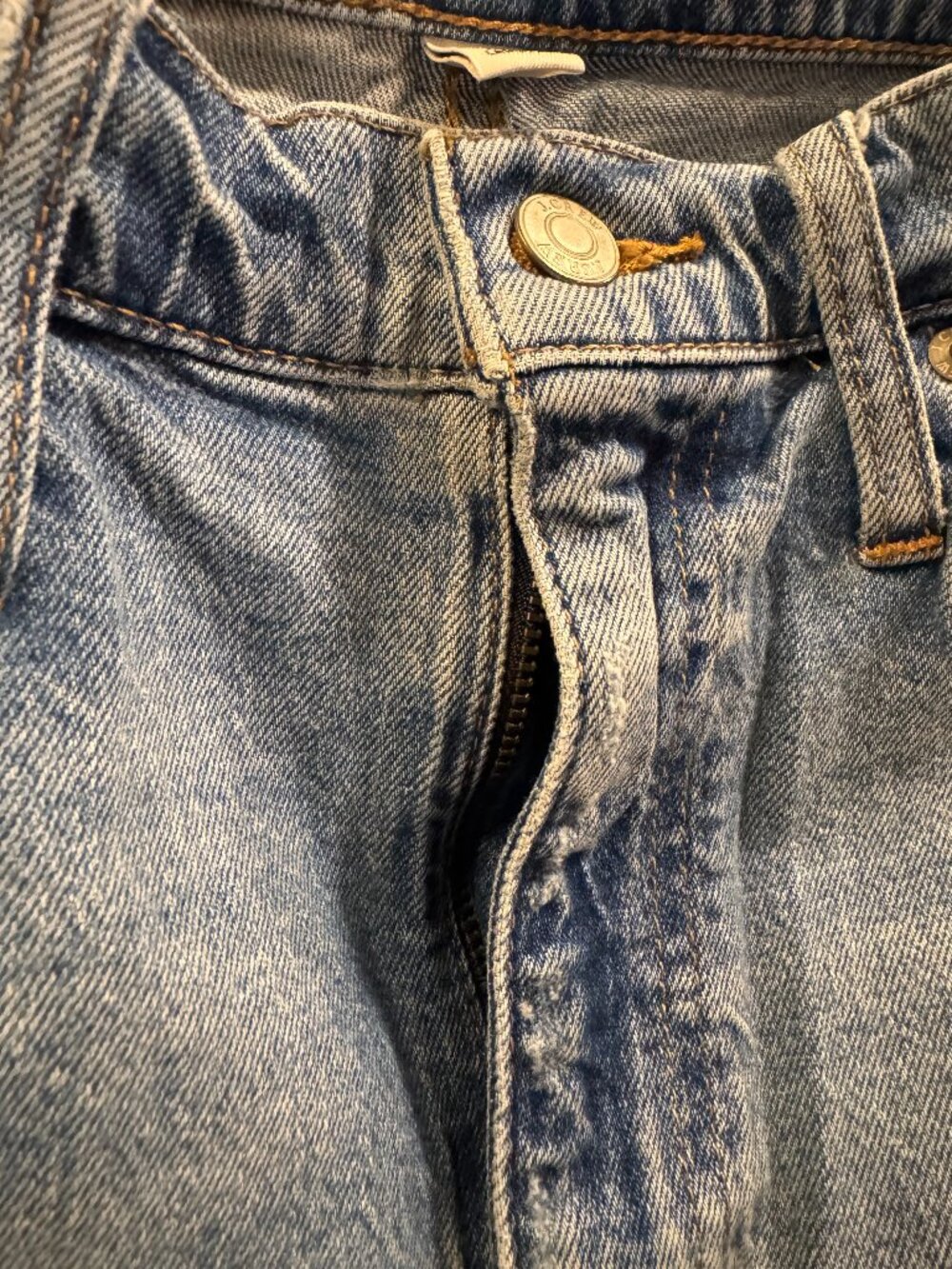 J.Crew Slim Boyfriend Jeans Medium Wash High Rise Distressed Hem 30
